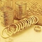 Zink-Legierungs-Gold überzogene Schlüsselring-Halter-Antikorrosion Rostschutz-ISO9001