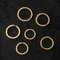 Zink-Legierungs-Gold überzogene Schlüsselring-Halter-Antikorrosion Rostschutz-ISO9001
