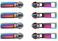 Dekoratives Metall Alalamu ISO9001 macht die Mehrfarben Regenbogen-Reißverschluss-Züge Reißverschluss zu