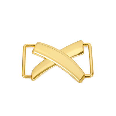 Kreuz-Form-Handtaschen-Verschluss des strahlenden Golds Metallfür Geldbeutel-Dekoration