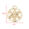 Geometrie-Handtaschen-Dekorations-Hardware der leichtes Goldkreisförmige hängende Blumen-DIY