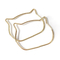 Farbechter glatter Rand Cat Ear Metal Bag Handless für Geldbörse und Kupplung ODM