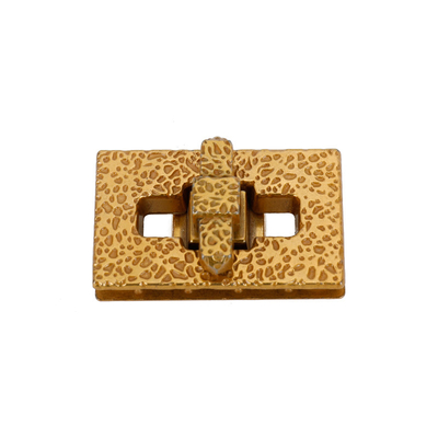 Korrosionsdekoration Twist Handtaschenschloss Hardware Matte Goldoberfläche