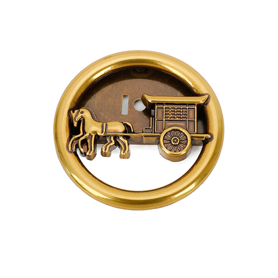 5 cm Handtaschenschloss Hardware für Geldbörse DIY Teil Ring Pony Rider Taschenschloss